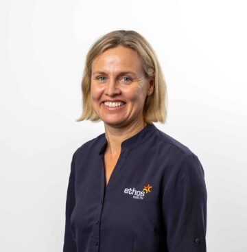 Professional female healthcare provider at Ethos Health clinic in Australia.