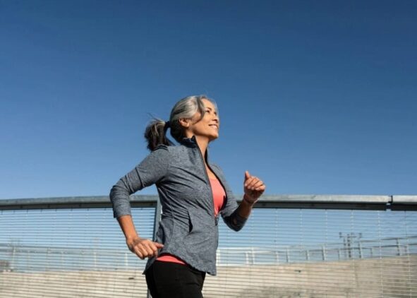woman running